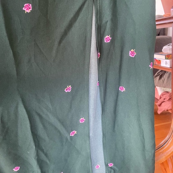 Park & fifth Marian off shoulder green patterned dress size small - Picture 5 of 7